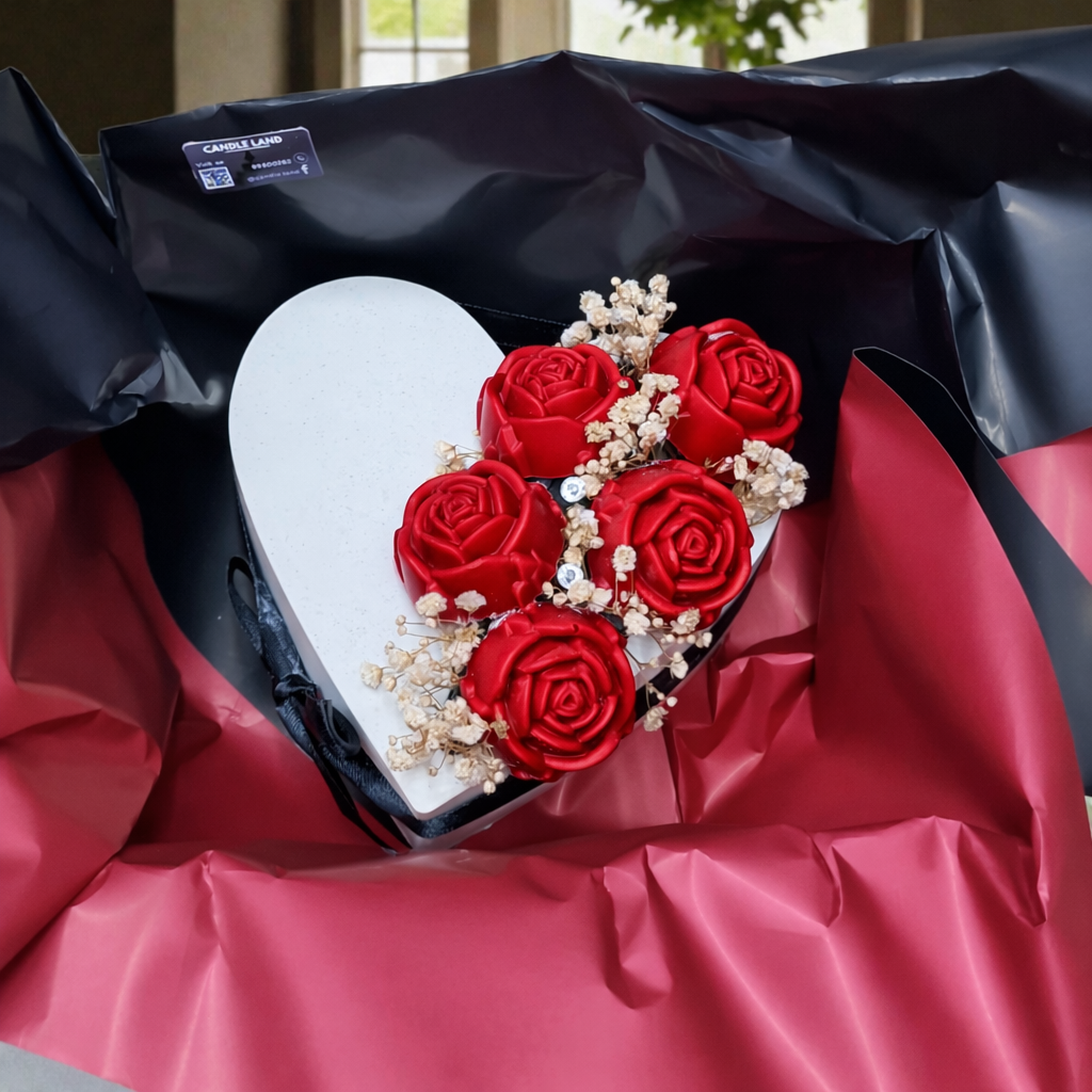 Χειροποίητη Αρωματική Καρδιά "Valentine’s Rose"