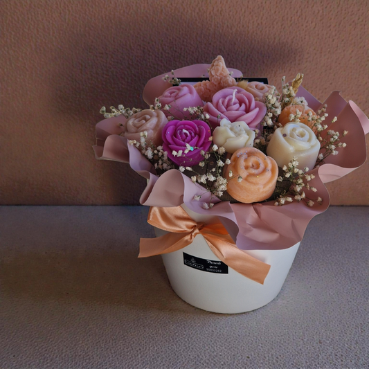 Floral Clay Pot